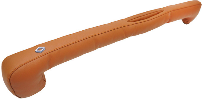 엠노블 차량용 사이드 3D 틈새쿠션, 브라운, 르노(로고), 1개