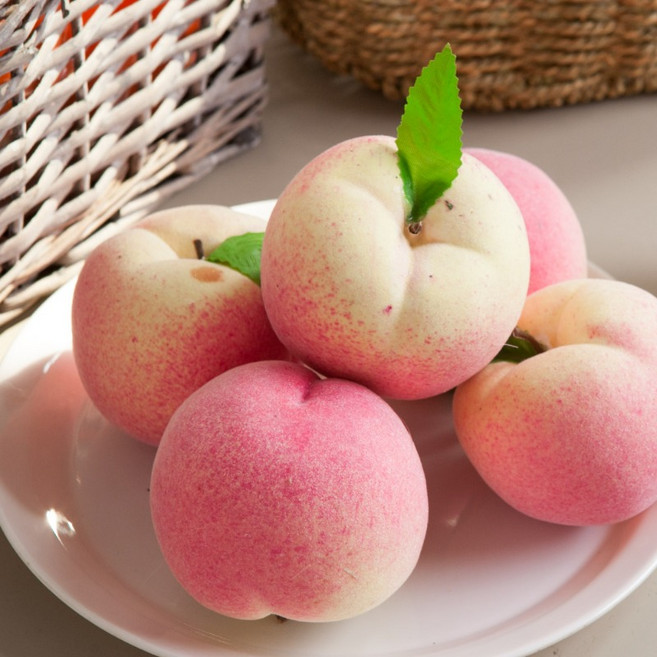 플라워트리 복숭아 모형과일 2p, 혼합색상