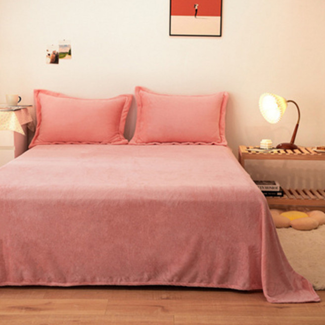 극세사 부드럽고 심플한 솔리드 컬러 단색 이불 담요 DPCB012