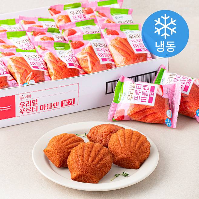 풀무원 풀스키친 우리밀 프루티 마들렌 딸기 (냉동), 20g, 24개입, 1개