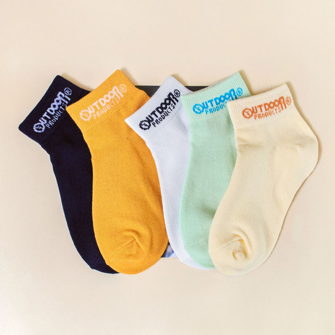 OUTDOOR PRODUCTS 兒童Joyful短襪5雙組
