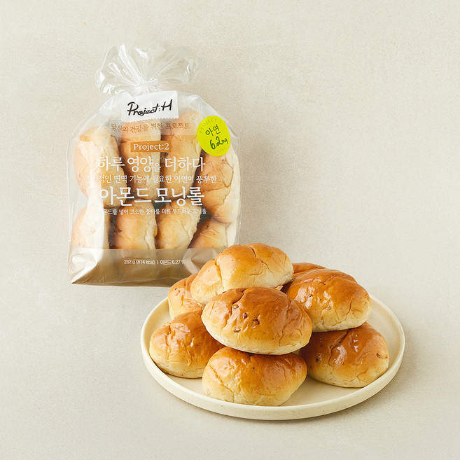 프로젝트H 아몬드 모닝롤, 232g, 1개