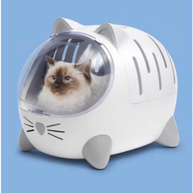 캣잇 고양이 픽시 미오 이동장, 화이트, 1개