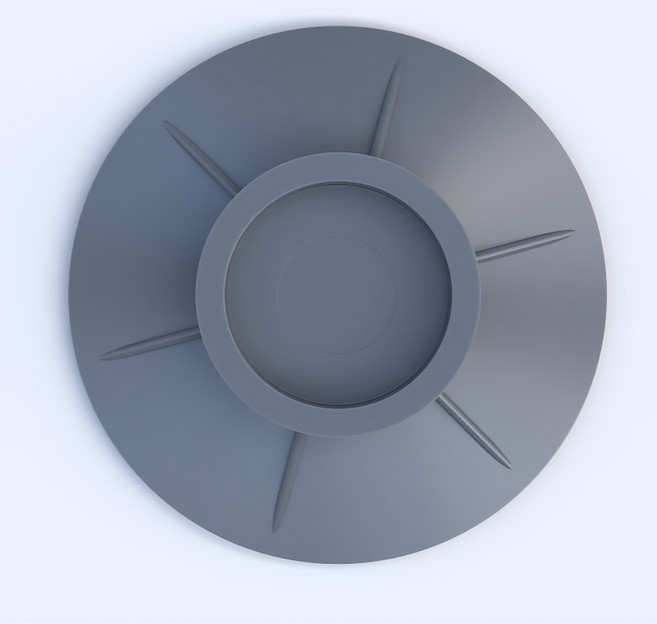 마켓피아 세탁기 가구 받침 흡착형 원형 고무 발패드, 그레이, 4개