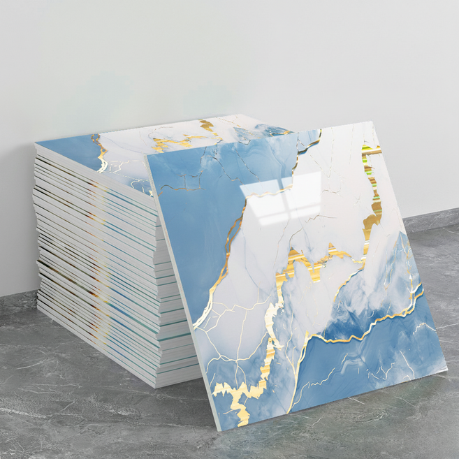 쇼핑닥터 셀프 대리석 패턴 인테리어 벽스티커 접착식 데코 타일 10p, 스타일46