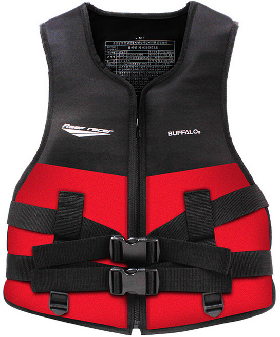 BUFFALO life jacket 浮力輔助救生衣, 紅色