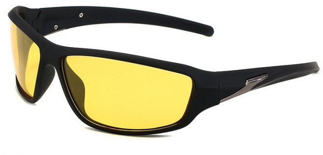 아메리칸로드 남성용 유니크 밀리터리 스포츠선글라스 HR2469, 블랙옐로우, 1개