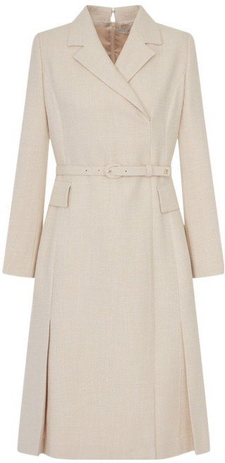 라인어디션 트임 테일러드 벨티드 원피스