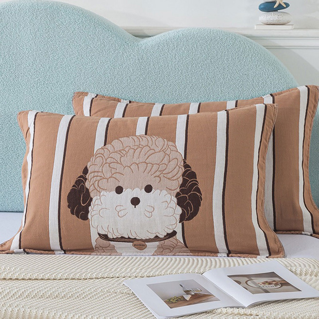 봄날애 사중 코튼 타월 밴딩 베개 커버