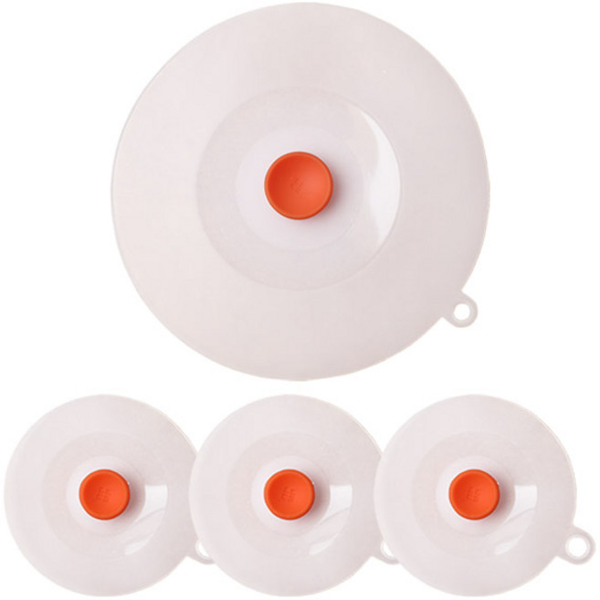 다용도 실리콘 컵뚜껑 3p + 볼뚜껑, 혼합색상, 1개