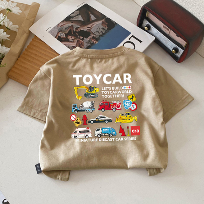 JOYMULTI 男童玩具車世界汽車棉質短袖T恤