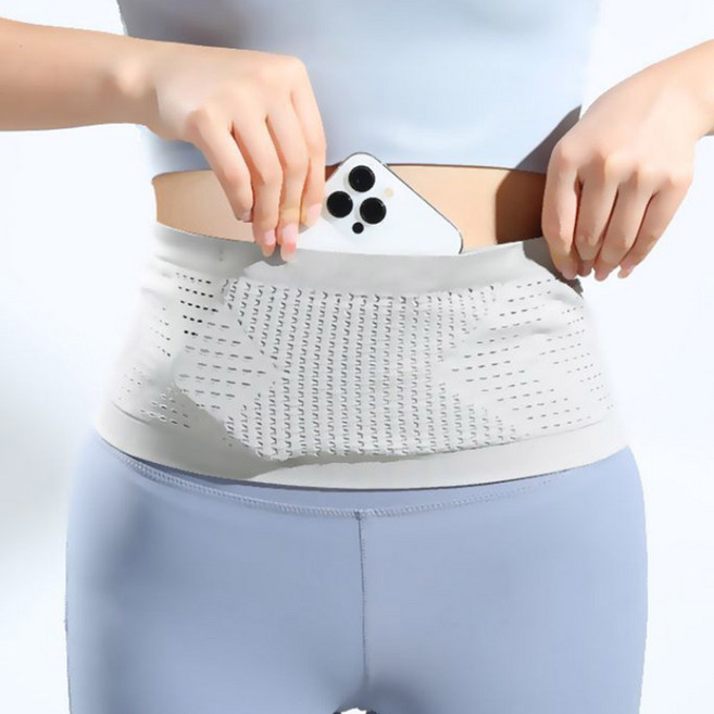 고탄력 플립 러닝 벨트, 그레이, 1개