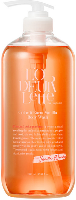 로더렛 인 잉글랜드 컬러핏 바디 워시 번트 바닐라 우디, 1L, 1개