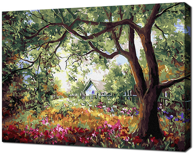 에코솔 셀프페인팅 27색 풍경화 DIY 명화 그리기 40 x 50 cm, 빨강머리앤제비꽃골짜기, 1개