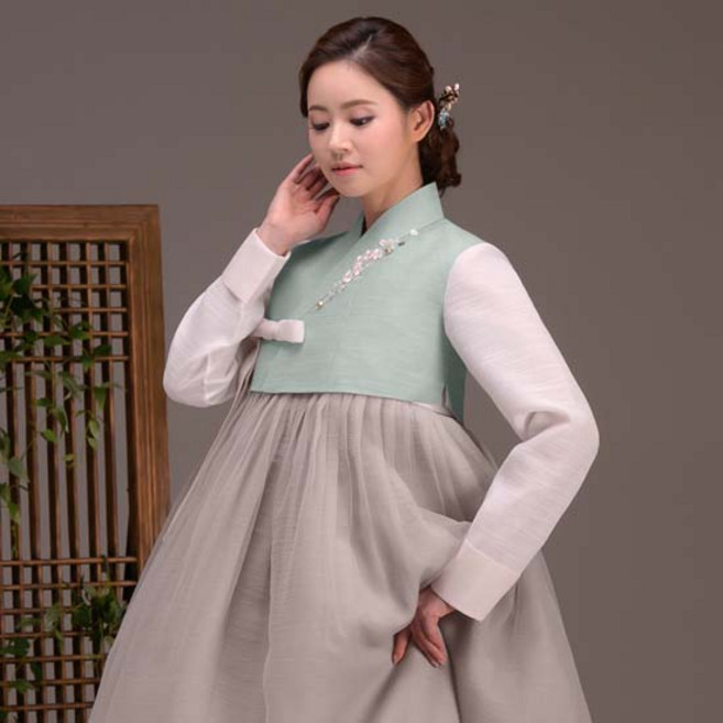 더예한복 여성용 치마 + 저고리 한복 세트 DY-582