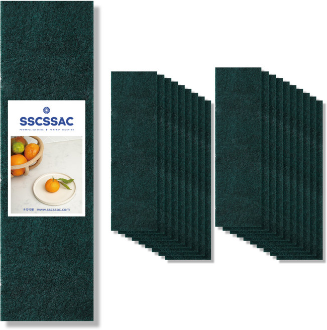 쓱싹 SSCSSAC 강력 다목적 청 수세미, 20개, 1개입