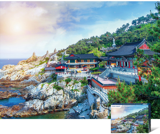 퍼즐갤러리 부산 해동용궁사 직소퍼즐, 혼합색상, 500피스, 1개