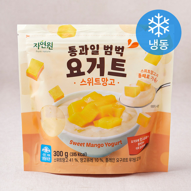 자연원 통과일 범벅 요거트 스위트망고 (냉동), 300g, 1개입, 1개