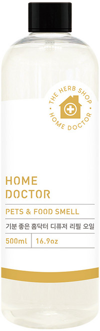 더허브샵 홈닥터 디퓨저 리필 오일, 펫츠 & 푸드스멜, 500ml, 1개
