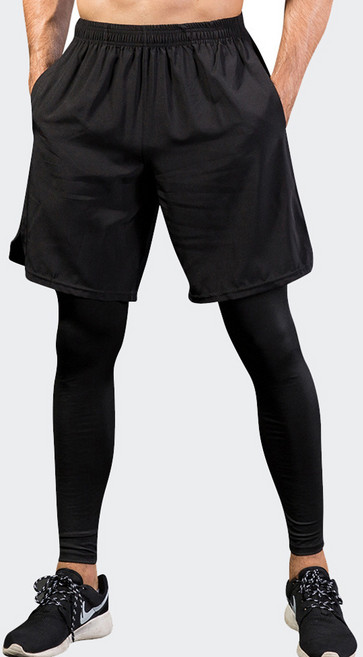 엘쏘 남성용 옴므 트렁크 기능성 타이즈 반바지 일체형 레깅스