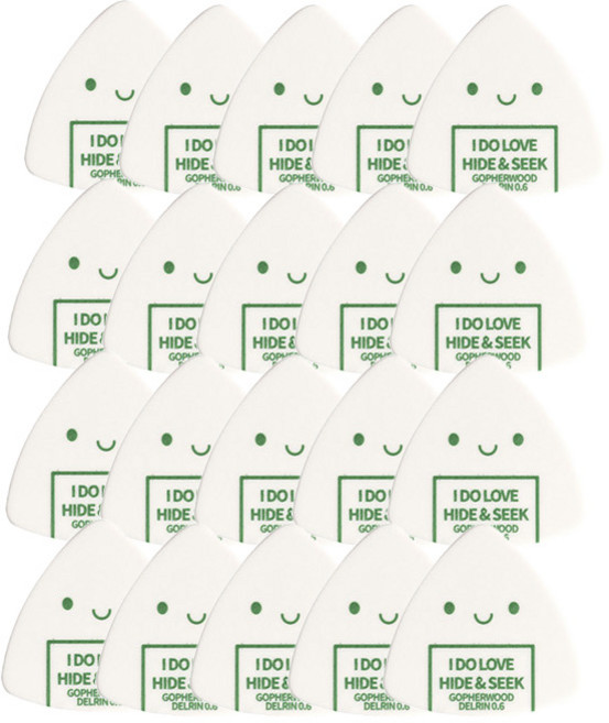 고퍼우드 캐릭터 피크 삼각형 그린, 20개