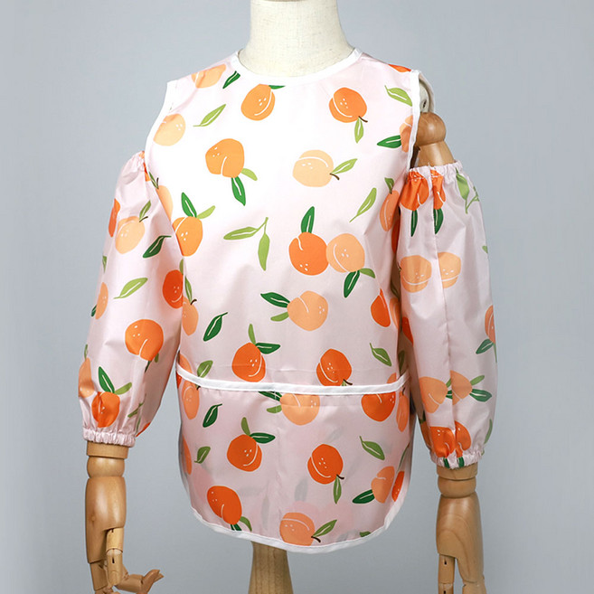 베베슈에뜨 아동용 방수 민소매 앞치마 + 토시 2p 세트