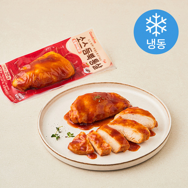 굽네 소스 듬뿍 통살 숯불바베큐맛 (냉동), 110g, 5개, 1개입