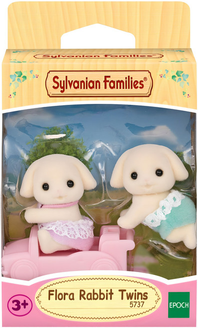 EPOCH Sylvanian Families 森林家族 芙蘿拉兔子雙胞胎玩偶套裝 5737, 1組