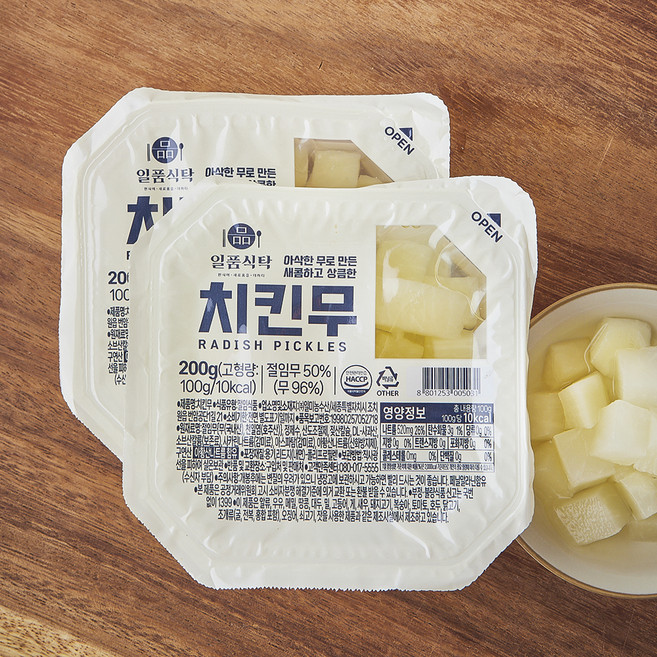 일품식탁 치킨무, 200g, 2개