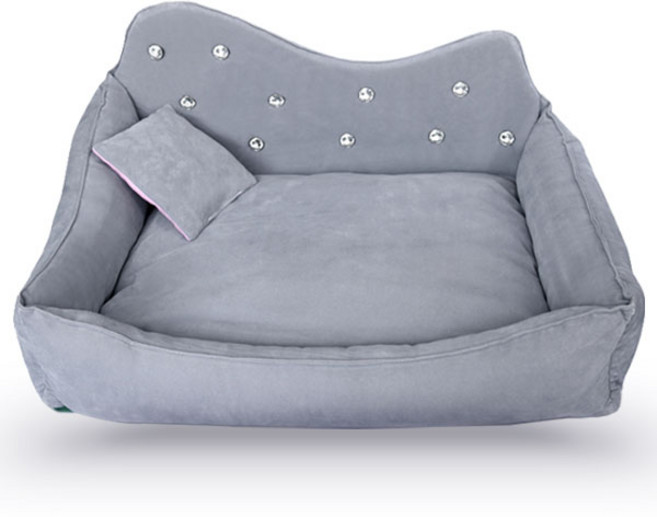 반려동물 큐빅 소파 베개 세트, 그레이, 1개