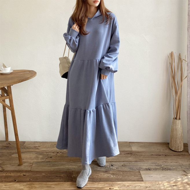 팡팡샵 R 기모후드 캉캉 임부 원피스