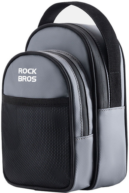 락브로스 자전거 브롬톤전용 방수 헤드 프론트백 W014, 그레이, 1개