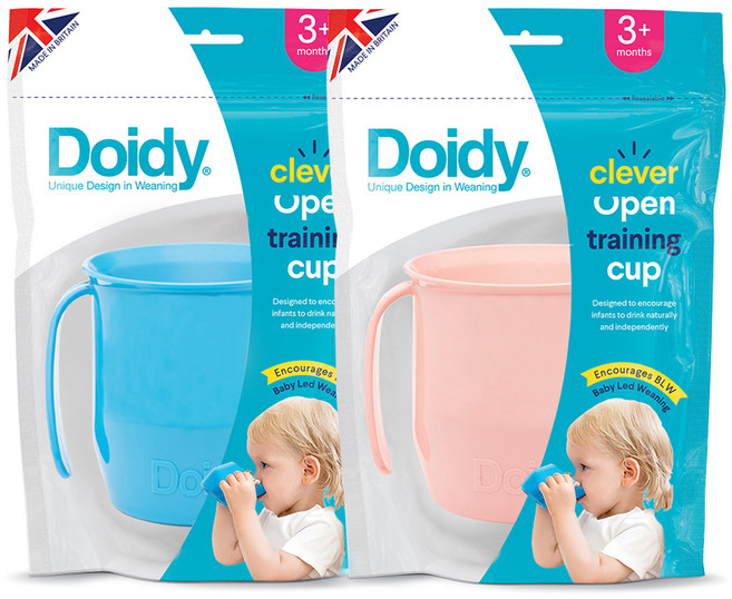 도이디 빅키페그 컵, 블루, 베이비핑크, 2개