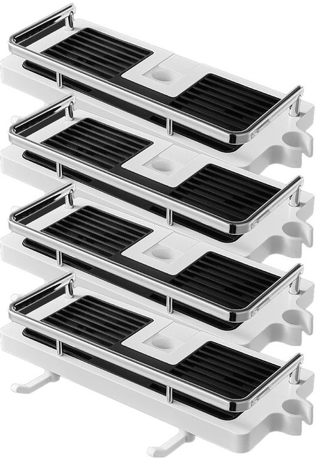 아케이바이 고급형 무타공 물빠짐 샤워기 거치 선반, 혼합색상, 4개