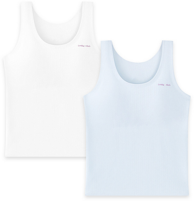 주니데이 심리스 아일렛 학생 런닝 2종 세트