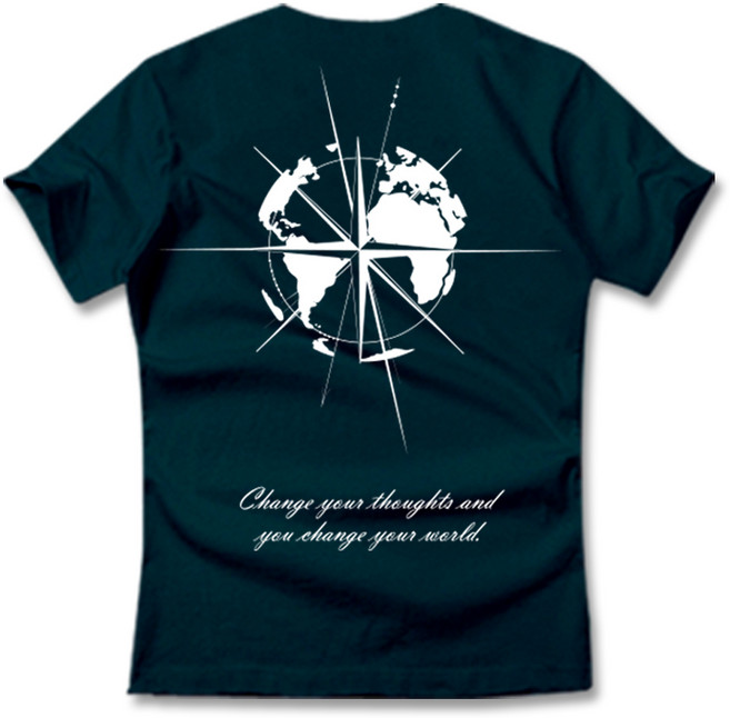 그랜피니 남녀공용 통기성 프리미엄 나침반 반팔 티셔츠 GFBT322