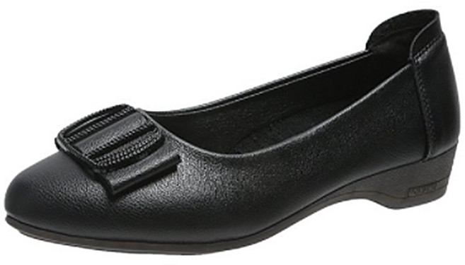 엘쏘 여성용 플랫 미들 웨지힐