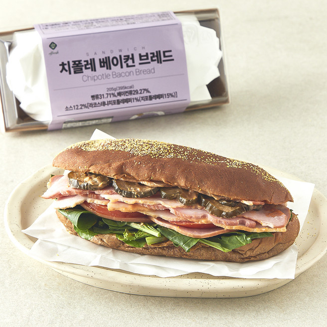 이엘후레쉬 치폴레 베이컨 브레드, 205g, 1개