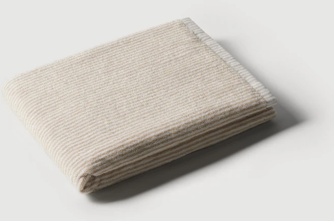 JAJU 코튼 배스타월 면사 70 x 140 cm, 베이지 스트라이프, 1개 - 쿠팡