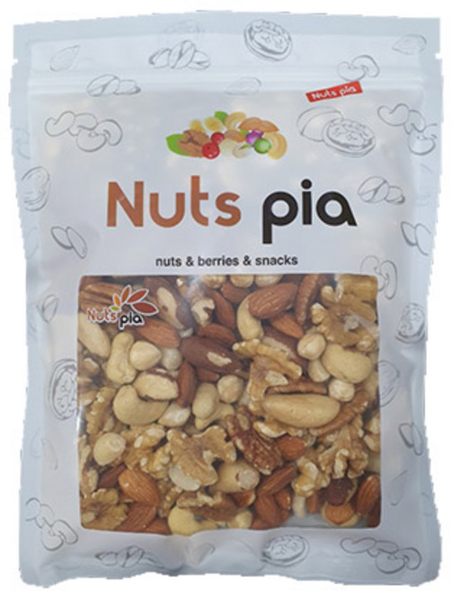 넛츠피아 세븐믹스 레벨업 너트 리필형 파우치, 500g, 1개