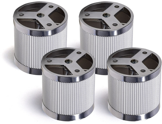 손잡이세상 알루미늄 가구발통A 50mm, 실버, 4개