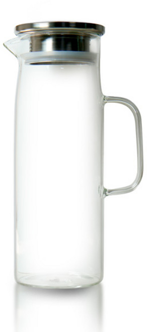 티도요 스텐뚜껑 내열유리 물병, 혼합색상, 1.2L, 1개