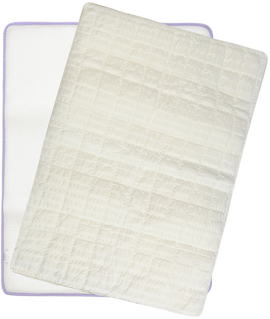 화모 모달 리플 커버 매쉬 유아 쿨매트, 내추럴, 1개