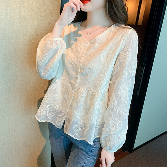 POPLARNC 女款Terduence花卉襯衫 P26SPBL123029