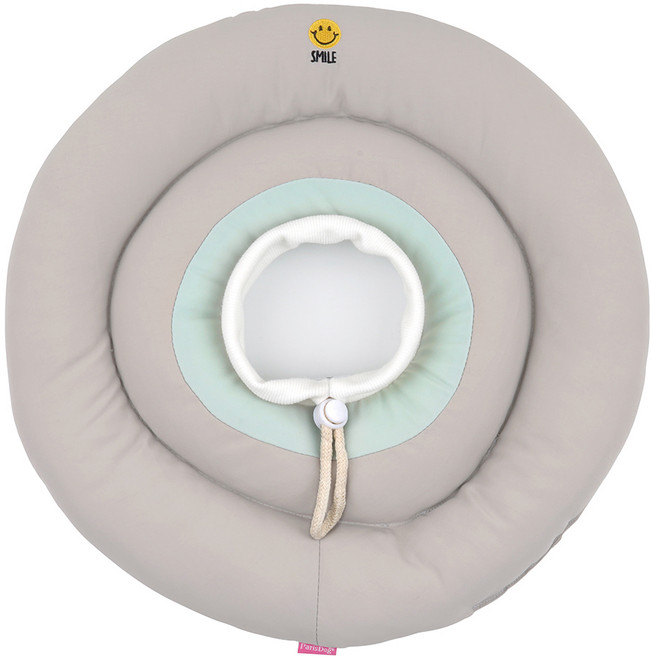 패리스독 반려동물 스마일 넥카라, 그레이, 1개