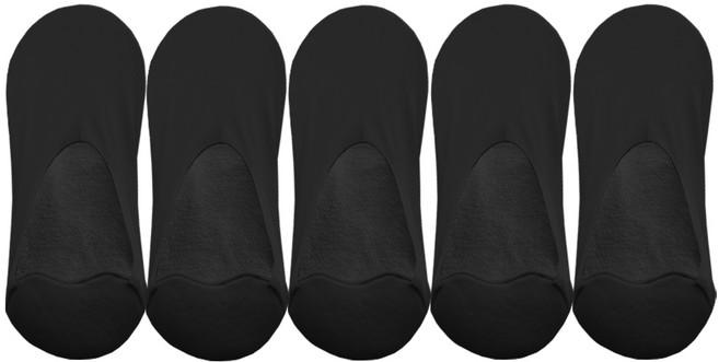 마른파이브 여성용 날마다 뒤꿈치 보호 심리스 페이크 삭스 5켤레 세트
