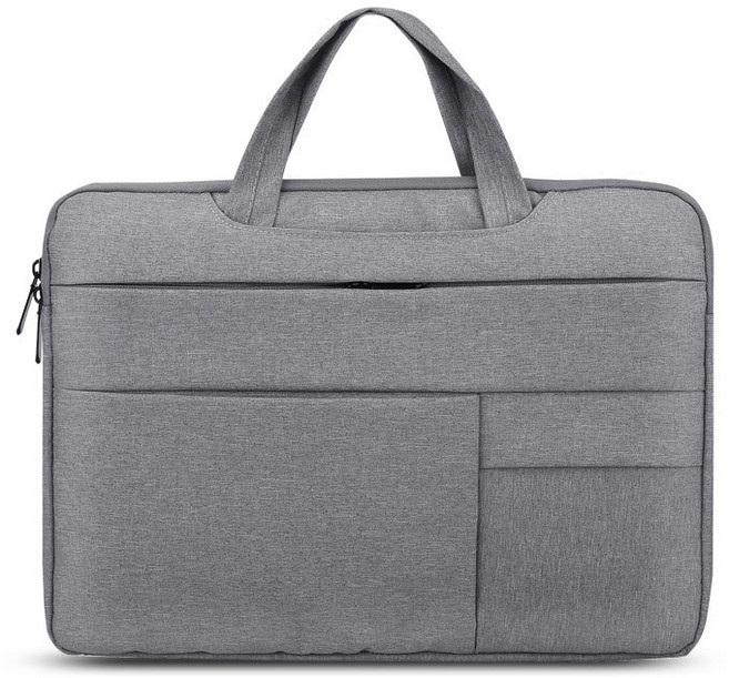 코딩 멀티 포켓 노트북 파우치 가방 KD-19, 그레이, 1개