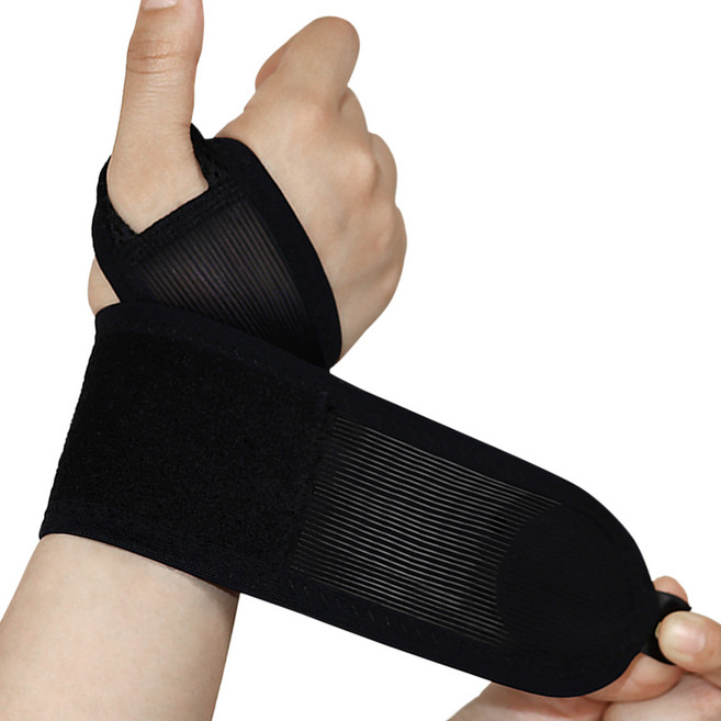 라인벨라 스포츠 에어 슬림 손목 보호대, 1개, 블랙