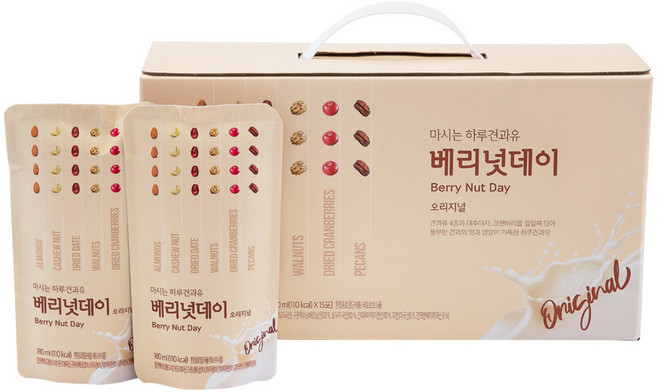 베리넛데이 오리지널 마시는 하루견과유, 15개, 180ml