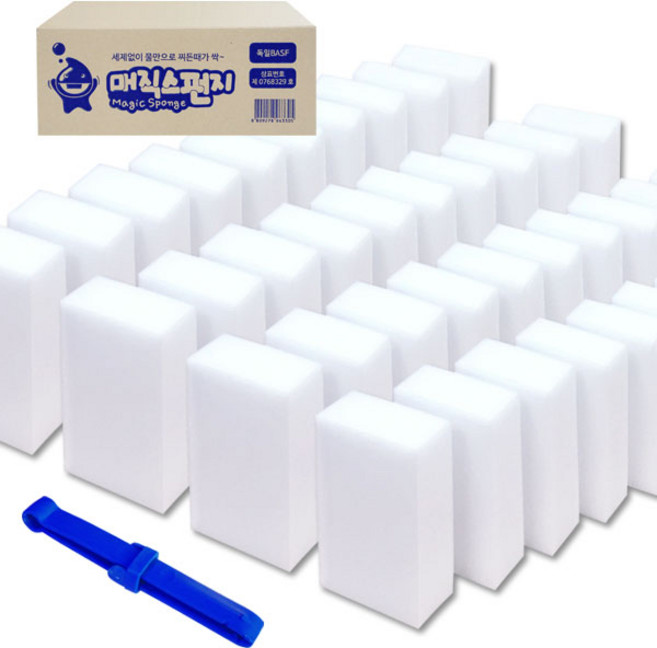 바스프 매직스펀지 60p + 집게 세트, 1세트